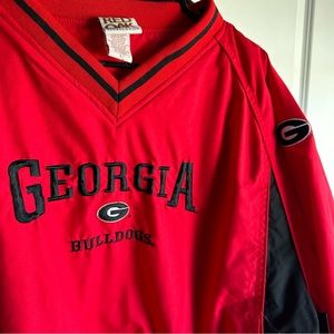 Vintage Red Oak UGA Windbreaker Large